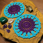 Mandala Lace Statement Earrings – Beginner-Friendly Crochet Pattern