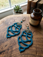 122. Asymmetric Crochet Earrings Pattern – PDF Digital Download