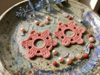 128. Snowflake Crochet Earring Pattern – PDF Digital Download