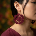 39. Lace Flower Dangle Earrings - Crochet Pattern (Digital PDF Download)