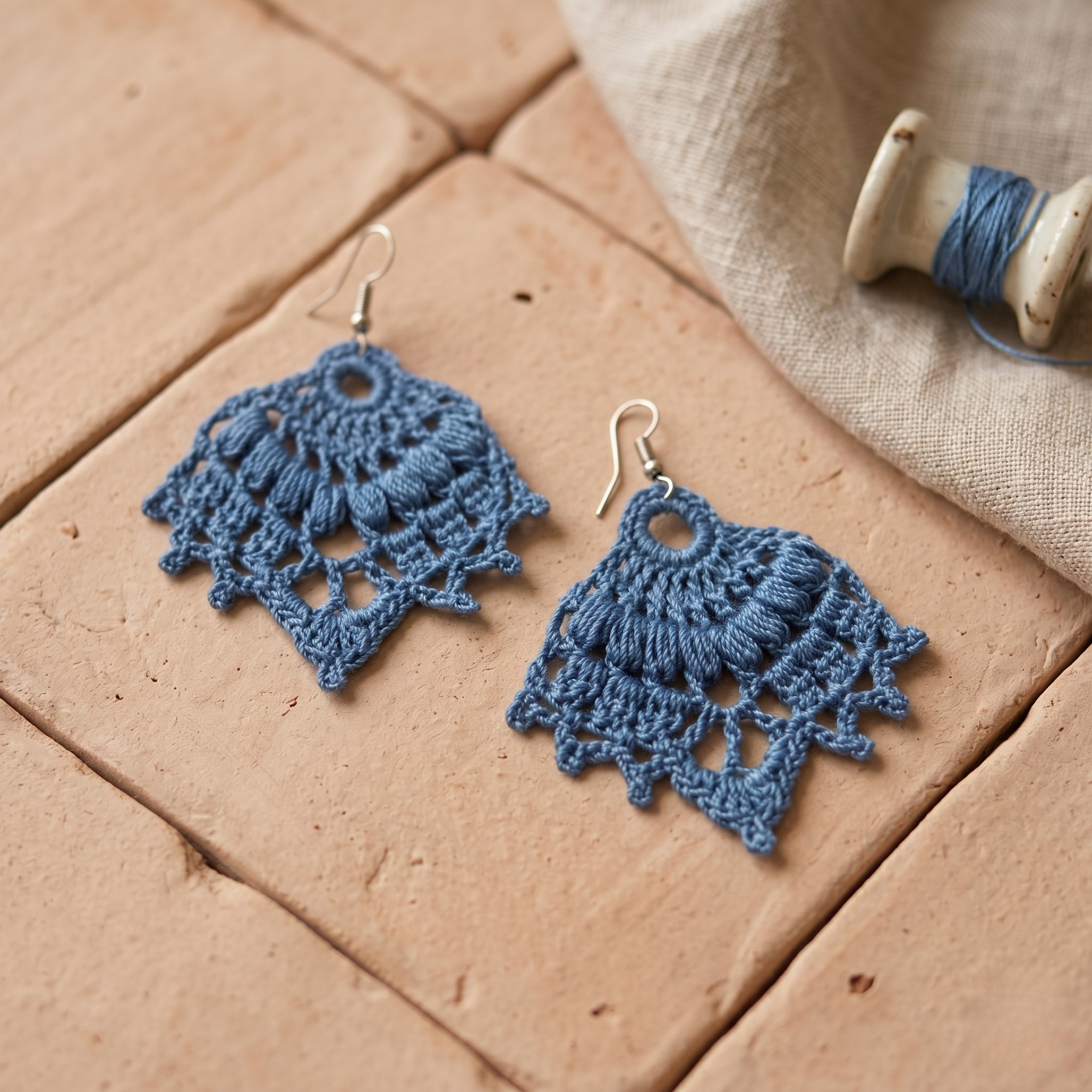 46. Crochet earring pattern "Wave"