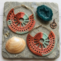 111. Coastal-theme crochet earrings pattern