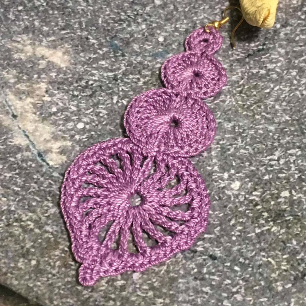 115. Crochet Earrings Pattern – Elegant Long Dangle Design