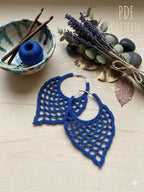 91. Crochet Wedding Hoop Earrings Pattern | Beginner-Friendly PDF