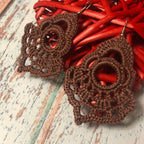 50. Elegant Lace Geometric Crochet Earrings – Digital PDF Pattern