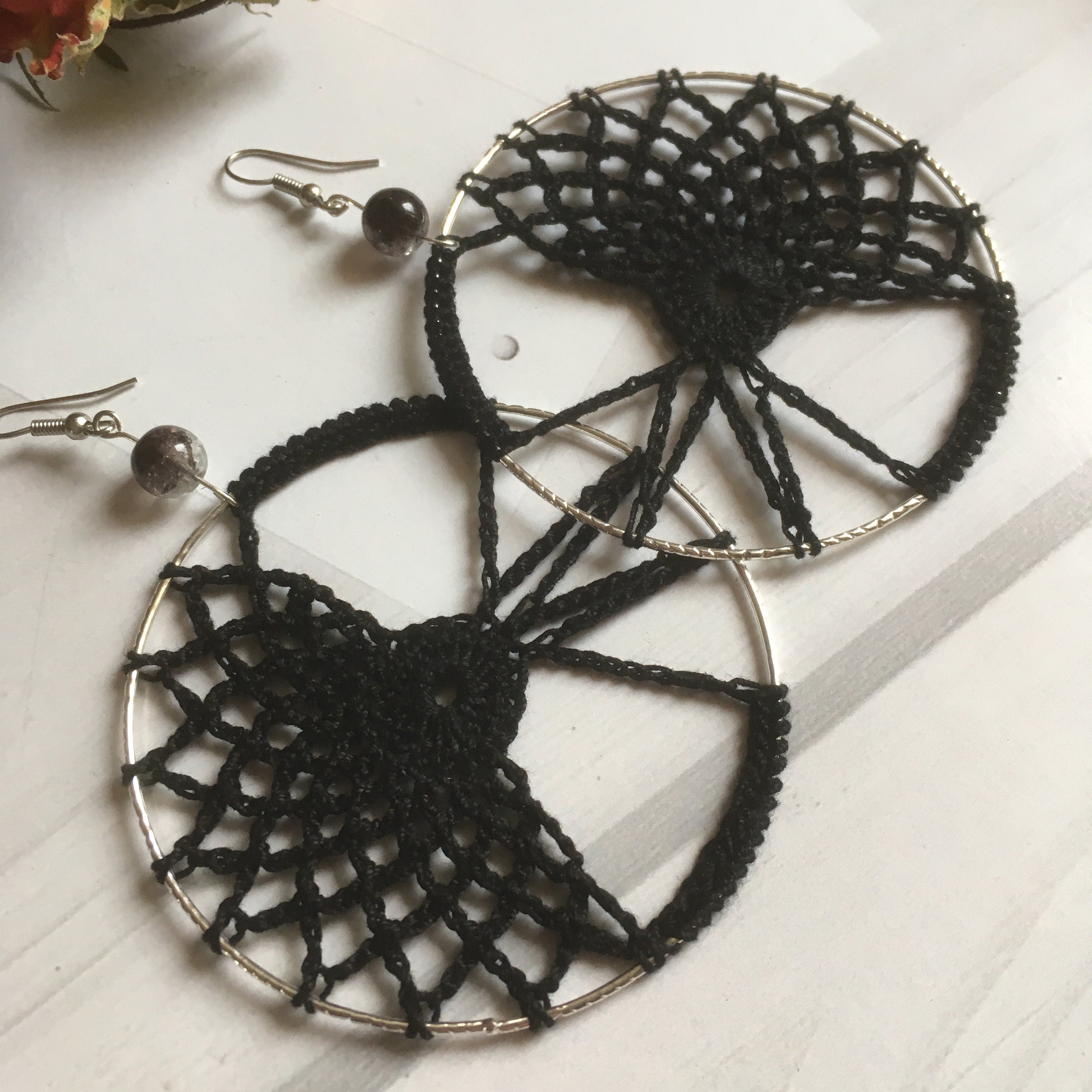 68. Goddess Hoop Earrings | Advanced Digital Crochet Pattern PDF