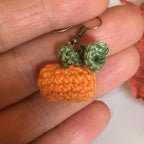 Crochet Pumpkin Earrings – Digital PDF Pattern