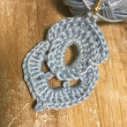 98. Volumetric Crochet Earrings Pattern | 3D Textured Flower Earrings PDF