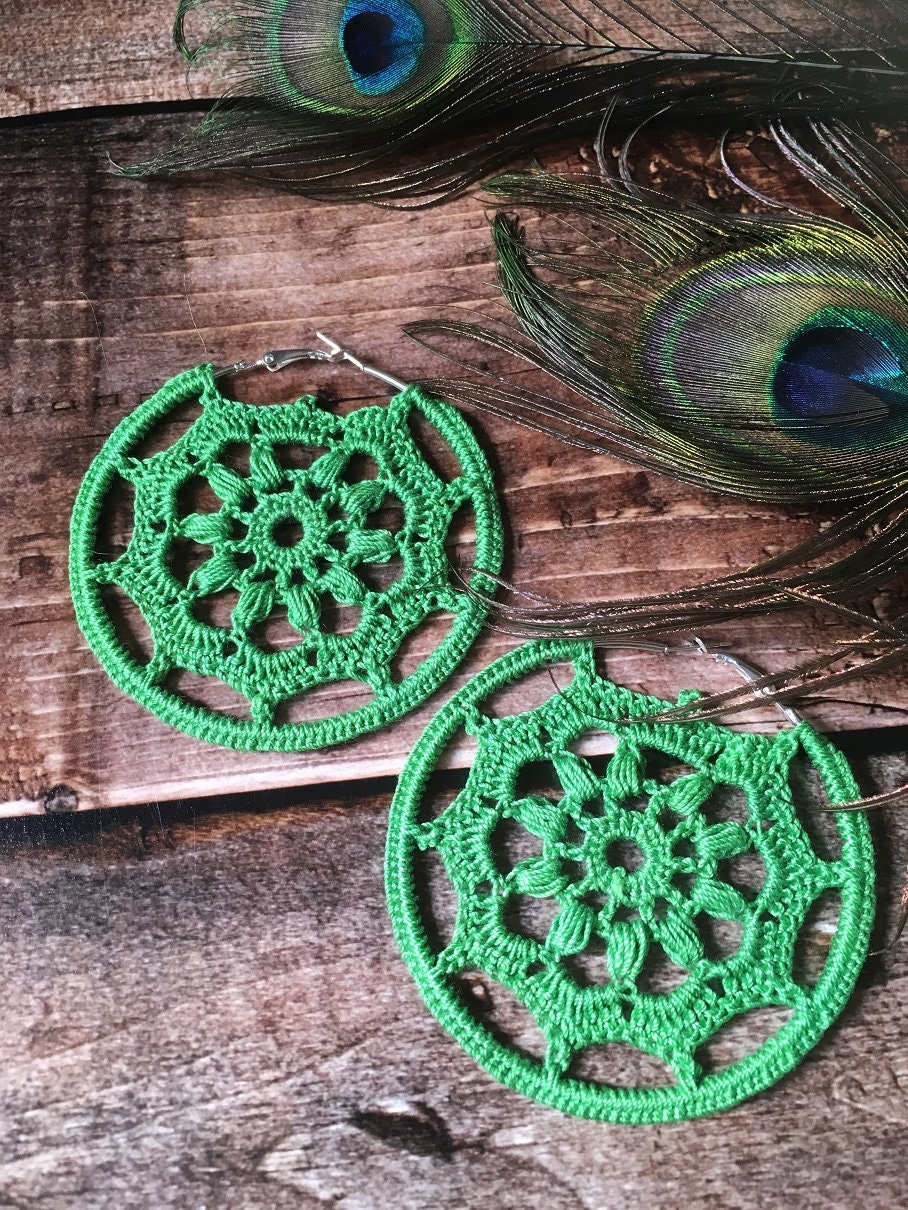120. Crochet Earring Pattern – Instant Digital Download (PDF)