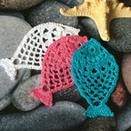 Intricate Lace Fish Applique - Advanced Crochet Pattern (PDF)