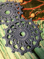 70. Bohemian Mandala Micro-Crochet Lace Earringss