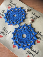 70. Bohemian Mandala Micro-Crochet Lace Earringss