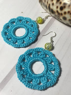 77. Ukrainian Sun Crochet Earrings Pattern (PDF Digital Download)