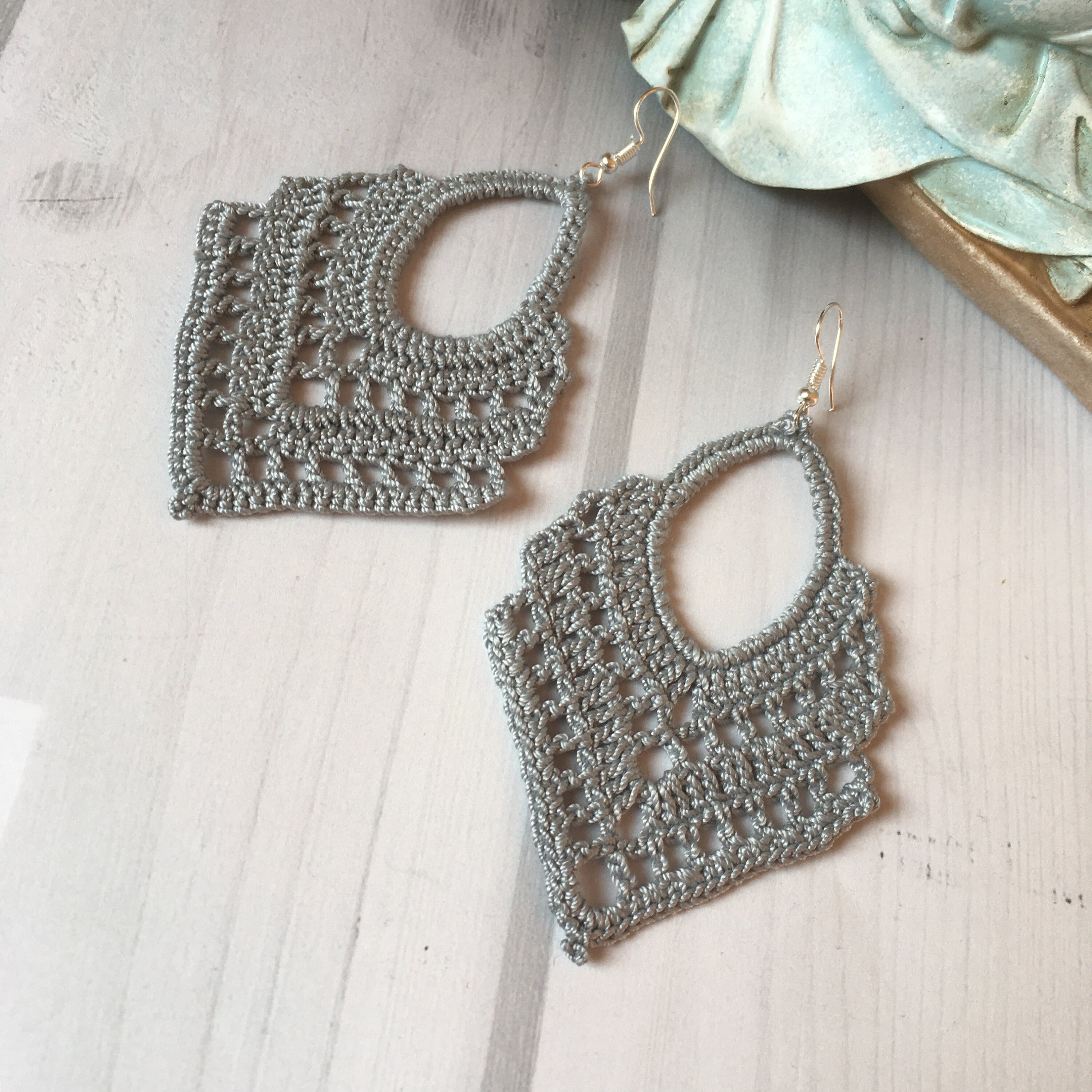 103. Boho Chic Crochet Earring Pattern – Easy DIY Jewelry Tutorial (Digital PDF)