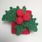 Festive Christmas Holly & Berries Crochet Pattern (PDF Download)