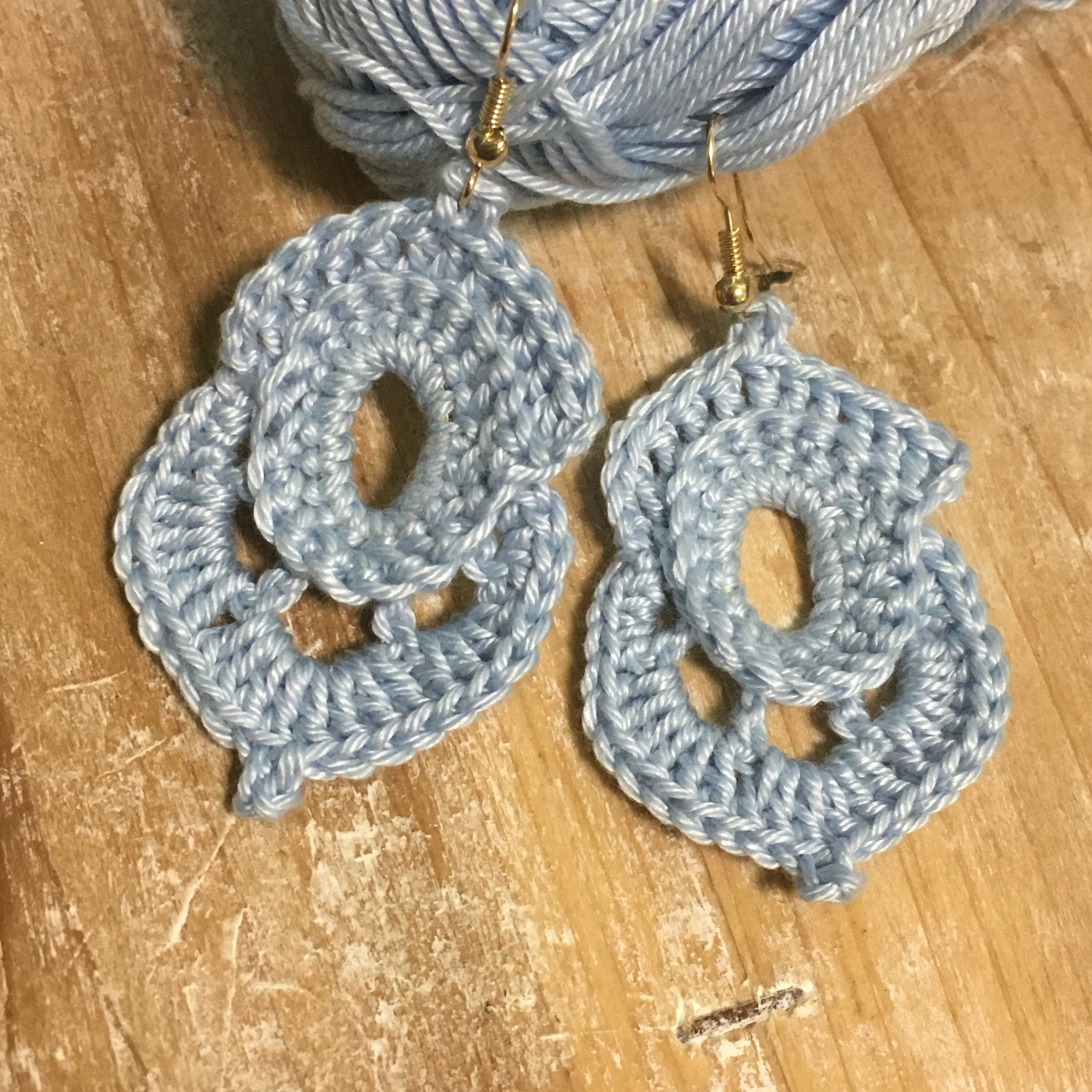 98. Volumetric Crochet Earrings Pattern | 3D Textured Flower Earrings PDF