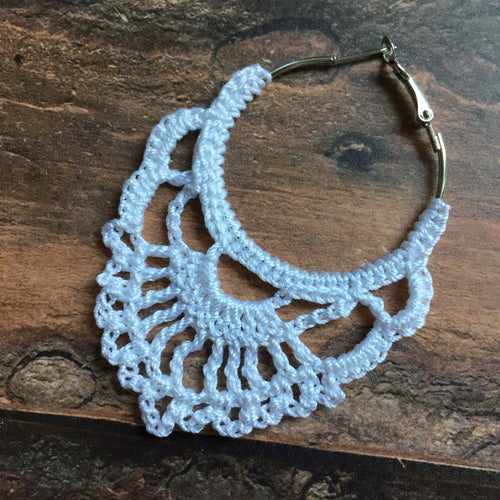 108. Crochet Earring Pattern: Delicate Hoop Design