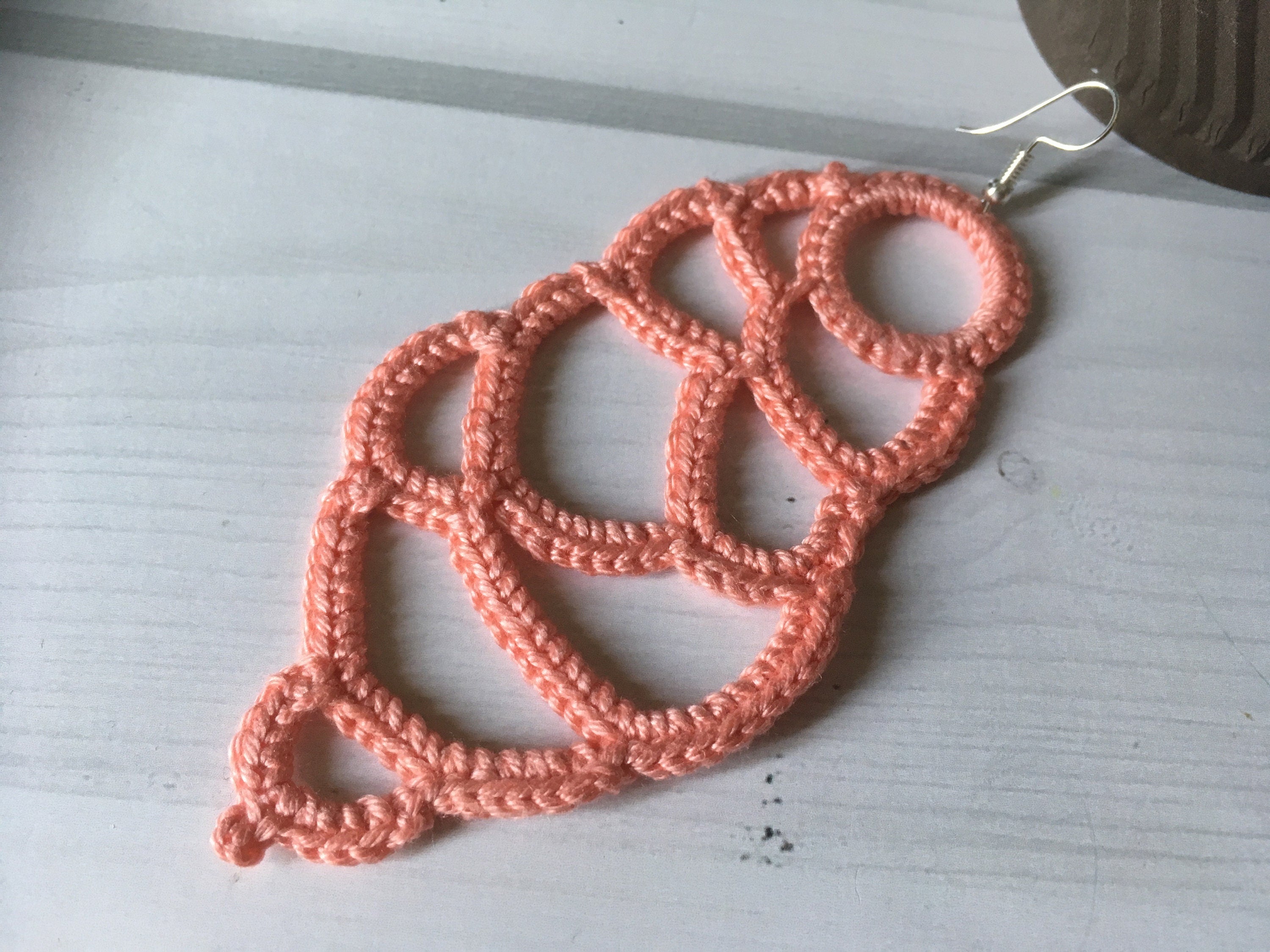 122. Asymmetric Crochet Earrings Pattern – PDF Digital Download