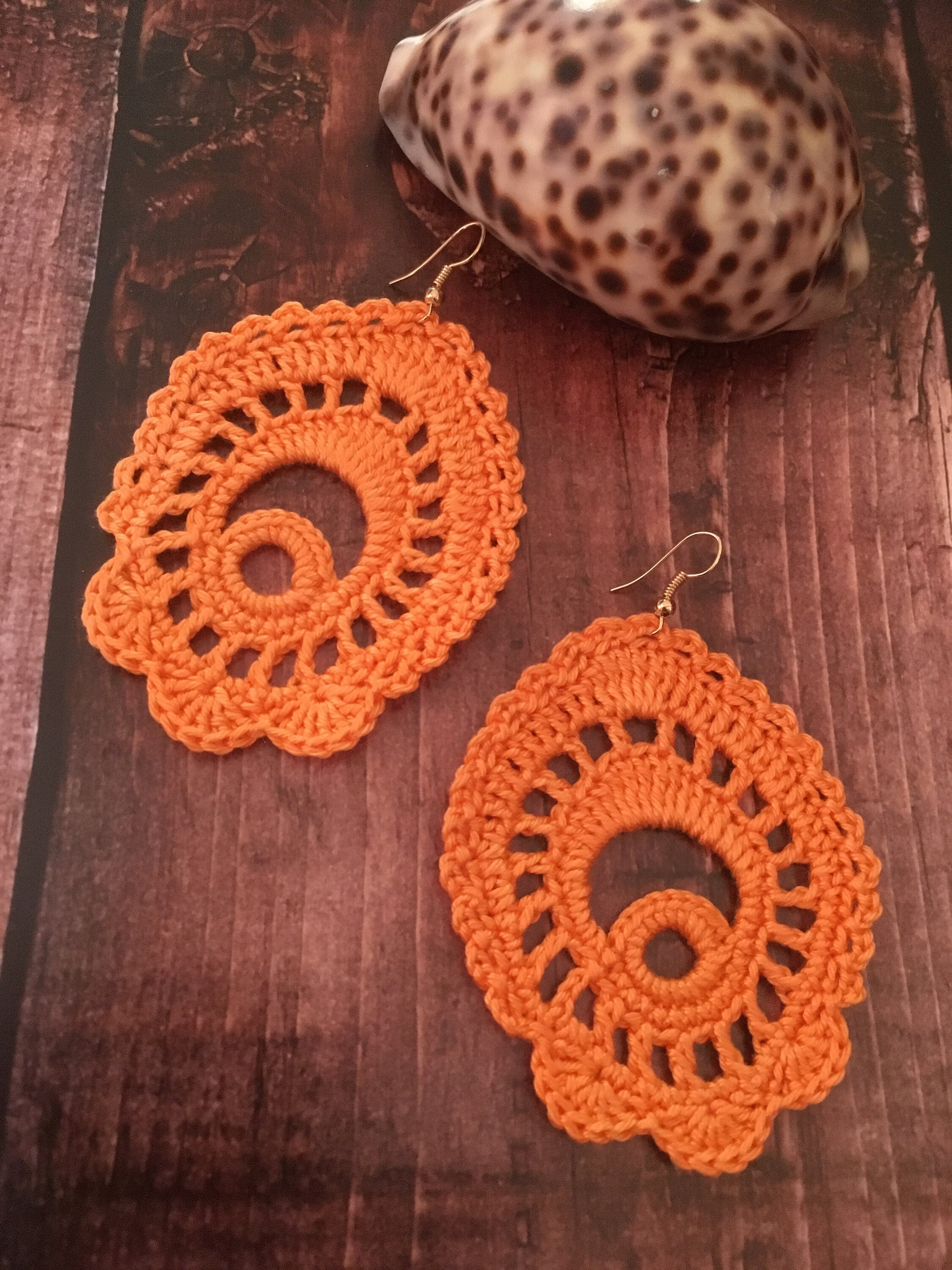 81. Crochet Paisley Motif Earrings Pattern | Openwork Spiral Boho Earrings Tutorial