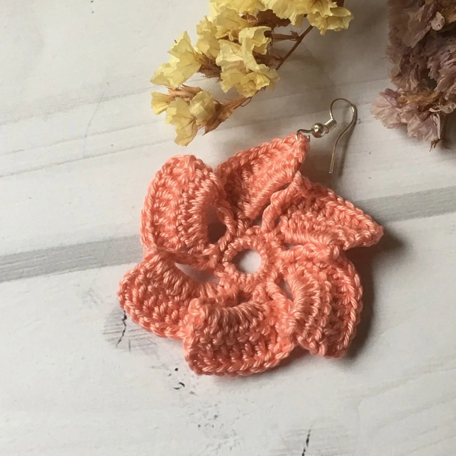 21. Pinwheel Mandala Crochet Earrings Pattern – Digital PDF Download