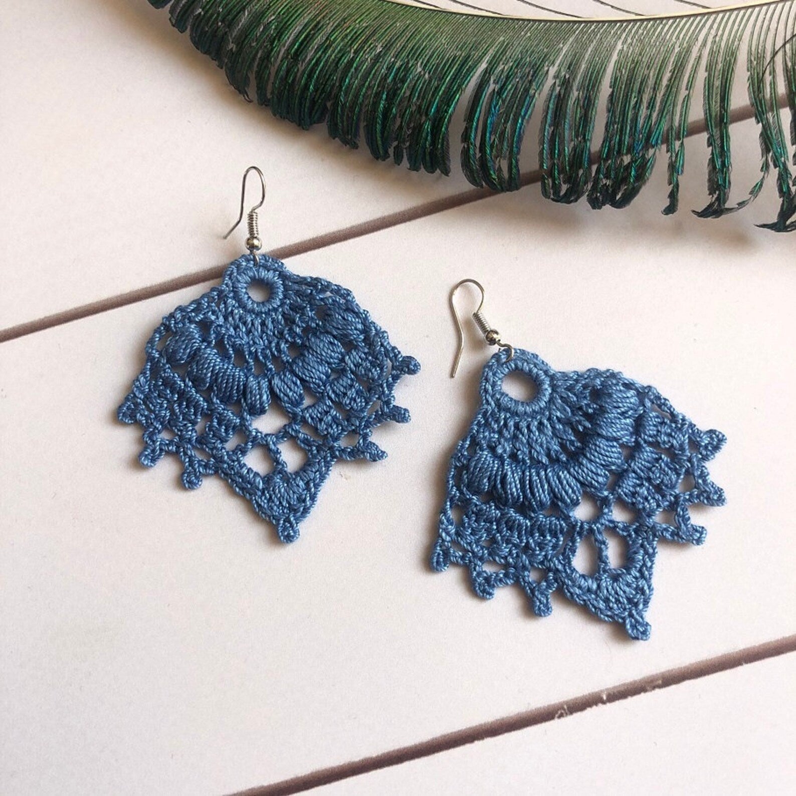 46. Crochet earring pattern "Wave"