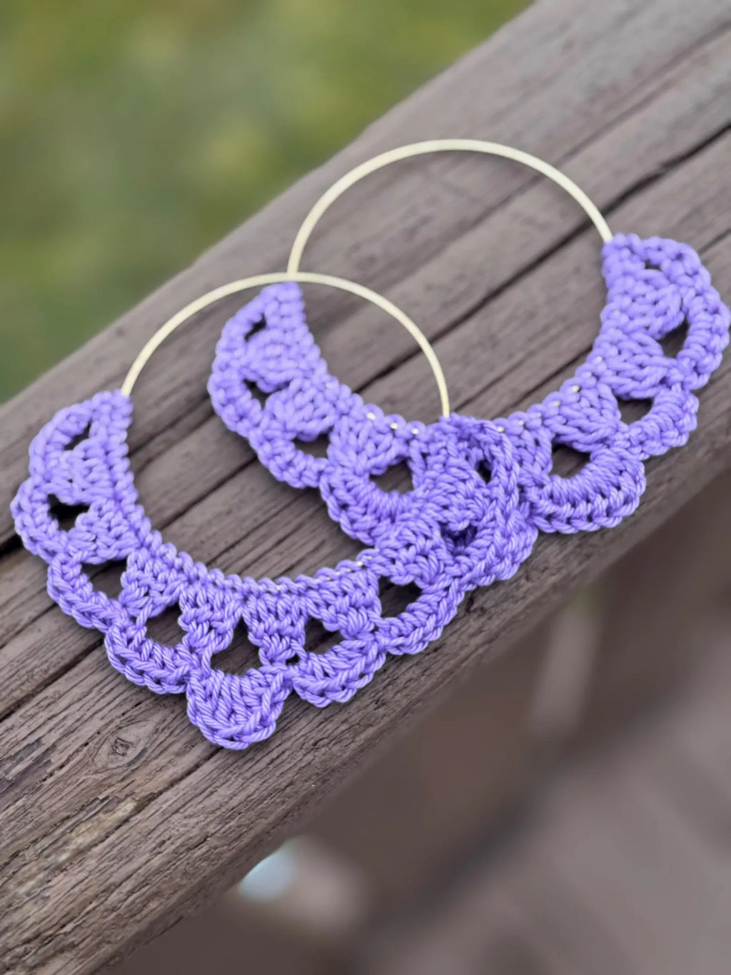 136. Crochet earring pattern "Lavender Whisper"