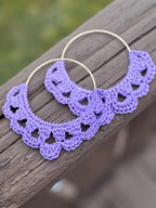 136. Crochet earring pattern "Lavender Whisper"