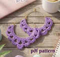 136. Crochet earring pattern "Lavender Whisper"