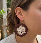 37. Crochet earring pattern "Trapped beauty"