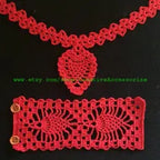 3. Elegant Crochet Jewelry Set: Choker & Bracelet – PDF Pattern