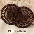 17. Crochet earring pattern "Hoop Ring"