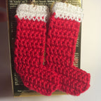 Cozy Holiday Micro-Crochet: Christmas Stocking Earrings Pattern (Digital PDF)